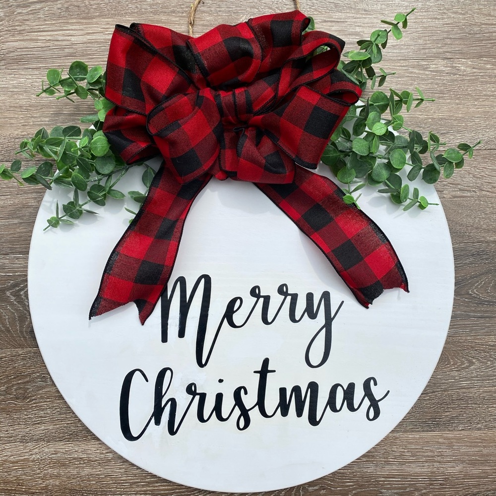 Merry Christmas door hanger